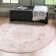 Tapis oriental rose / ivoire Braggs