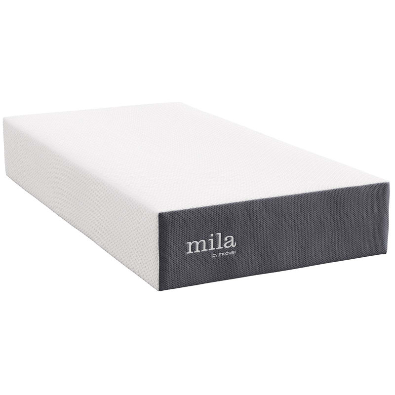 Modway Mila 12'' Medium Memory Foam Mattress, Twin