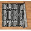Tapis gris à motif géométrique abstrait-579144794