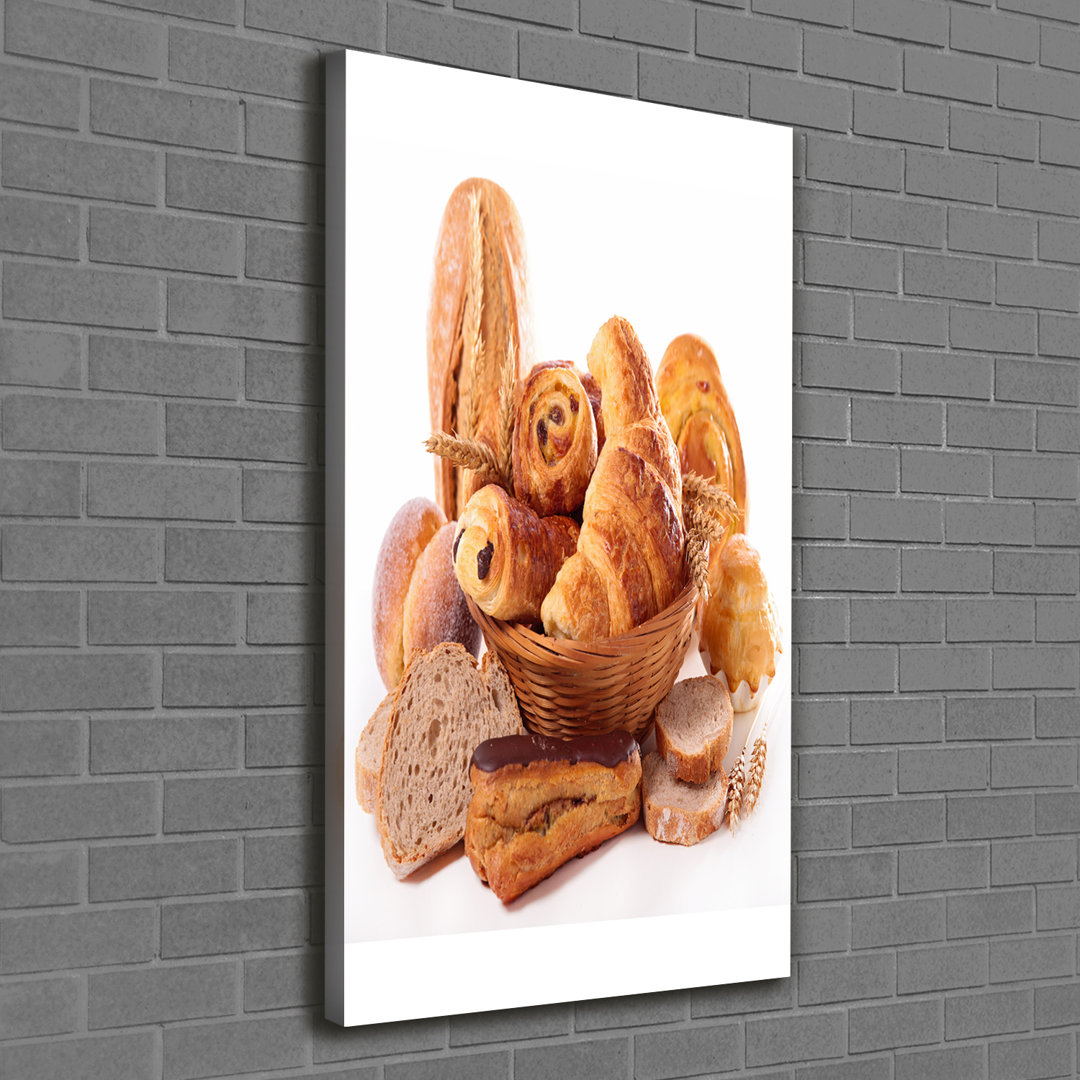 Cairo Bread In A Basket - Kunstdrucke auf Leinwand