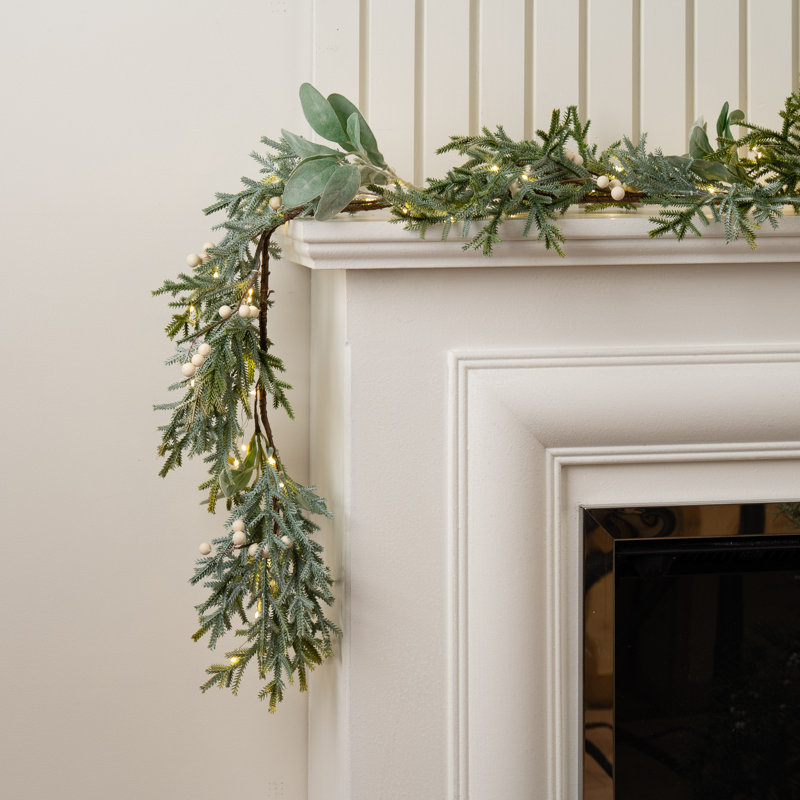 Angilina 150cm Lighted Faux Garland with Lights