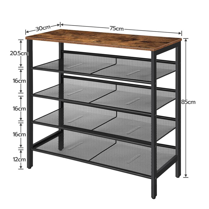 12 Pair Shoe Rack