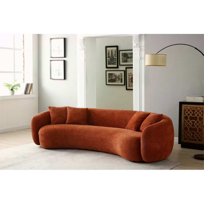 Canapé modulaire 102 pouces 5 places Boucle, Orange