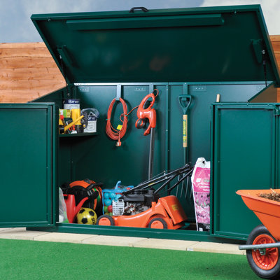 Access 6 ft. W x 3 ft. D Pent Metal Bike Shed