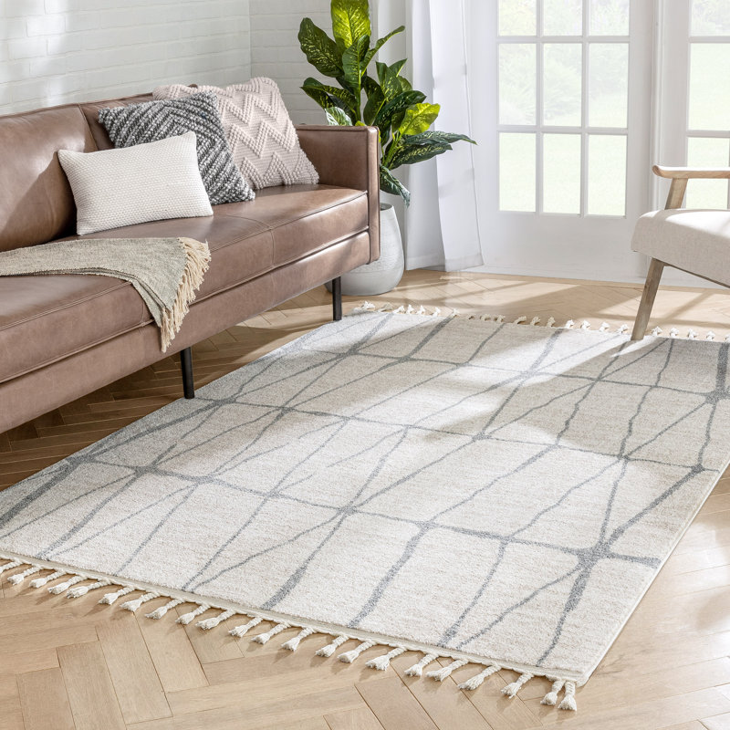 Serenity Geometric Synthetic Area Rug, Rectangle 160 x 220cm