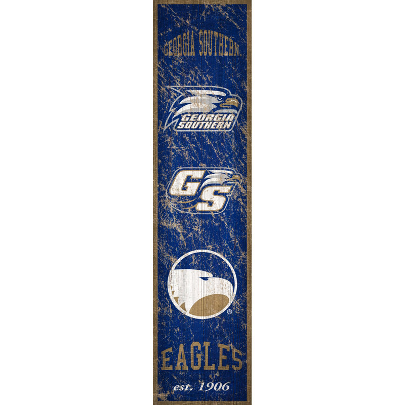 NCAA Heritage, impression sur bois, Georgia Southern University