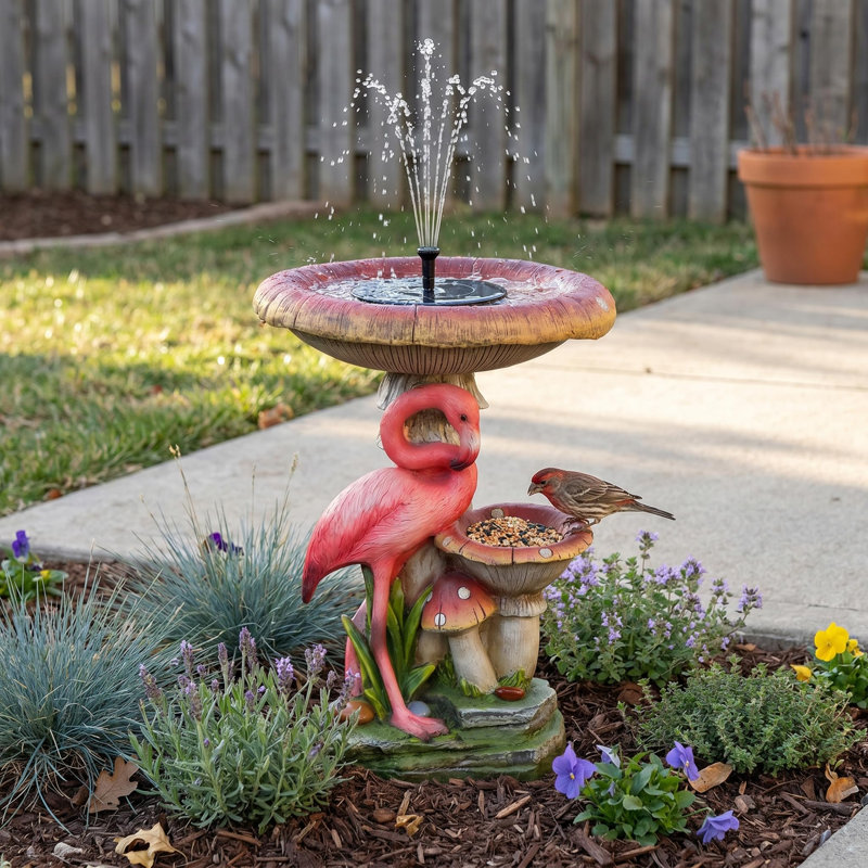 Fontaine de bain Flamingo Solar Bird