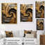 «Mansfield - Abstract Spirals», impression sur toile-95909601-95909607