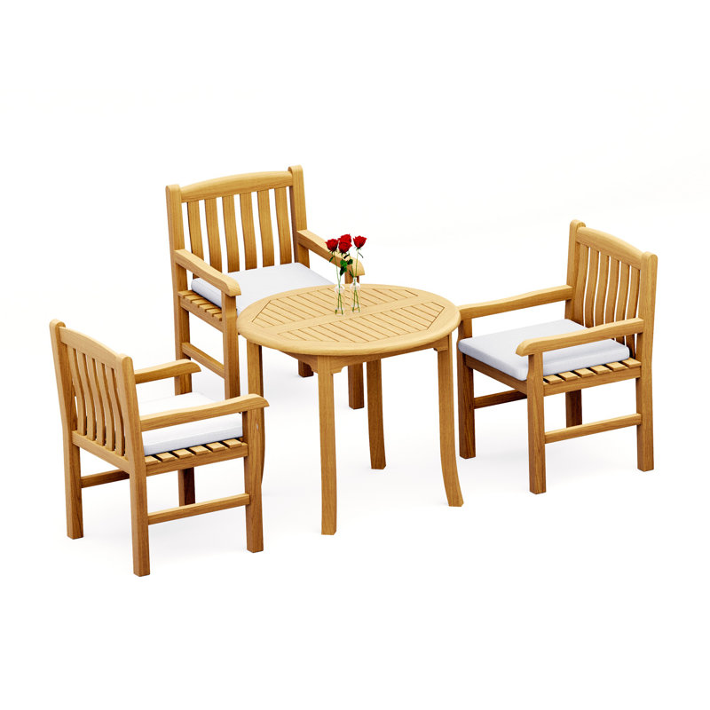 Devon Outdoor 4 - Piece Teak Dining Set