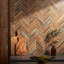 Eternal 9x20 Chevron Matte Wood Look Porcelain Mosaic Tile
