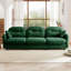 Canapé modulaire à 3 places modulaire, tissu en chenille douce, mousse à haute densité, dossier capitonné, conception ergonomique, accoudoirs élégants, base en bois de haute qualité-821585354