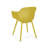 Modern Yellow Polypropylene Seat - Lotus Style Outdoor Chair With Fatigue Feature And Stable Support Fade