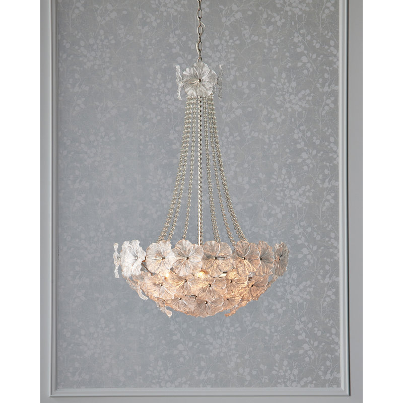 Mallow 6 - Light Glass LED Chandelier
