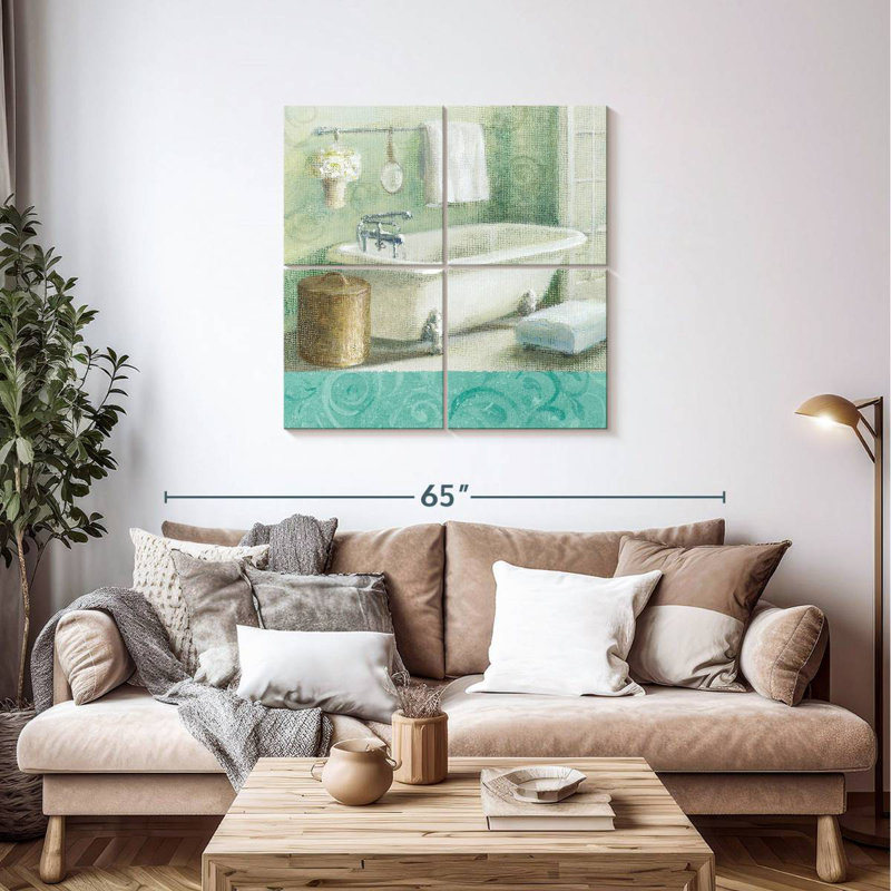 Lilie Refresh Bath Border I, 38" H x 38" W