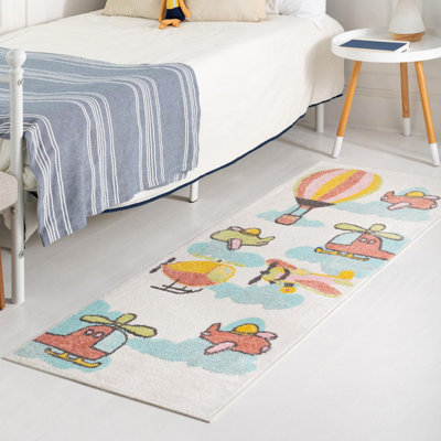 Whimsy Kids Power Loom Polypropylene Plastic Rug