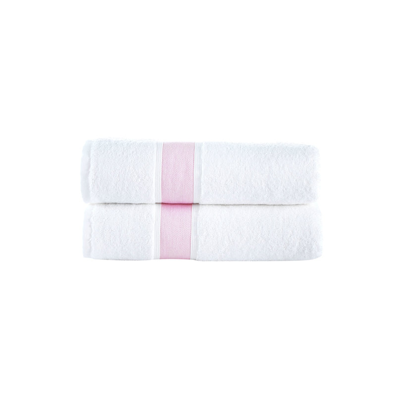 Turkish Cotton Plush Bath Towel, Pink