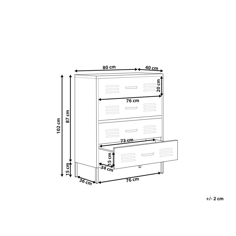 Avin 4 -Drawer