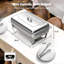 Stainless Steel 8QT Rectangle Chafing Dish (Set of 2)
