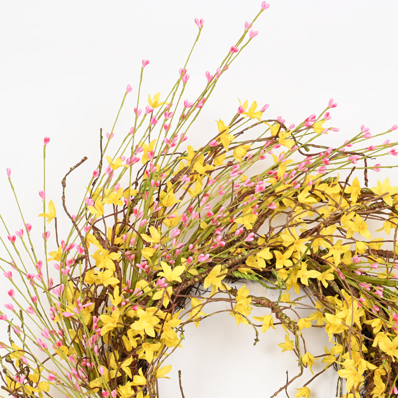 Couronne de porte 24 po, Rose