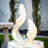 Maiesha Outdoor Sculptural Fountain with Lights-609397598