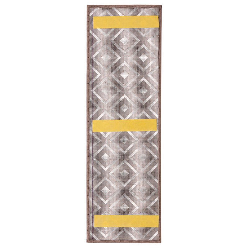 Tapis d'escalier Sargent, Brun/Ivoire
