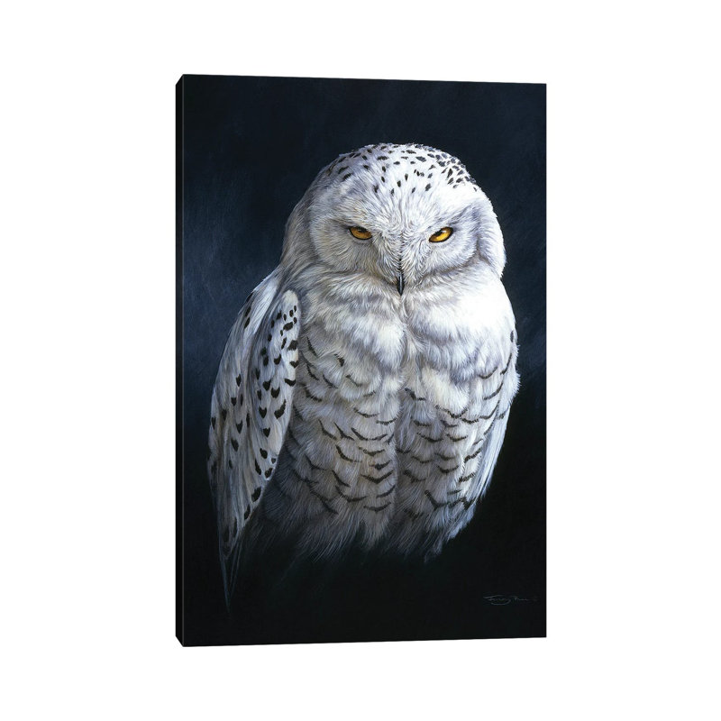Spirit Of The North - Snowy Owl by Jeremy Paul - Painting on Canvas, Wrapped Canvas, 66.04 cm H x 45.72 cm W x 3.175 cm D