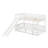 Twin Over Twin Bunk Bed With Fence-1243851745