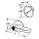 Concealed ADA Latch Lever Set, Cast Zamak, Chrome Plated, Security Fastener, Pack Of 1 Set