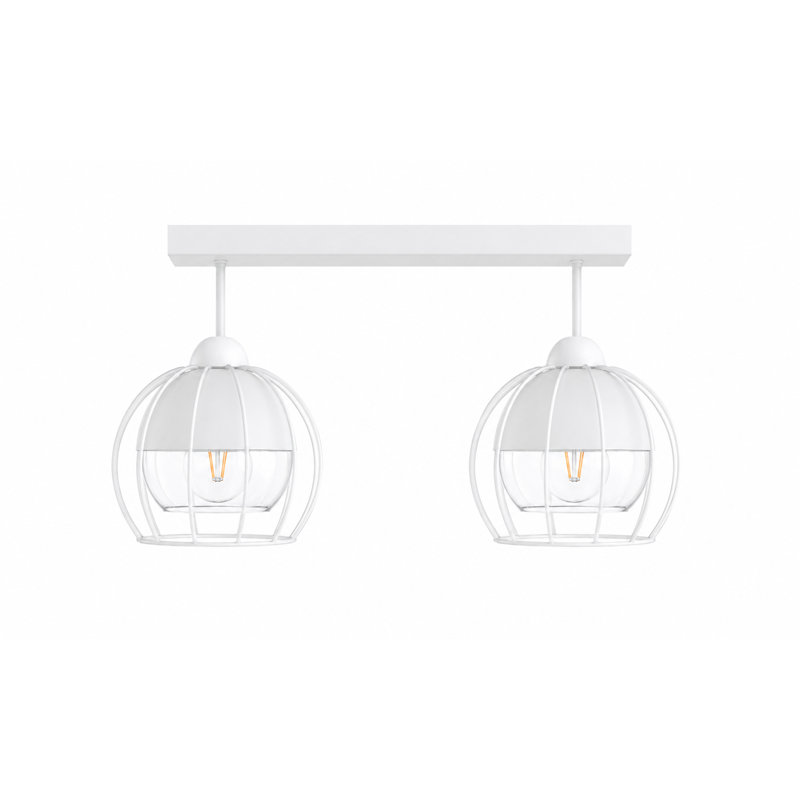 Glass Semi Flush Mount, 2