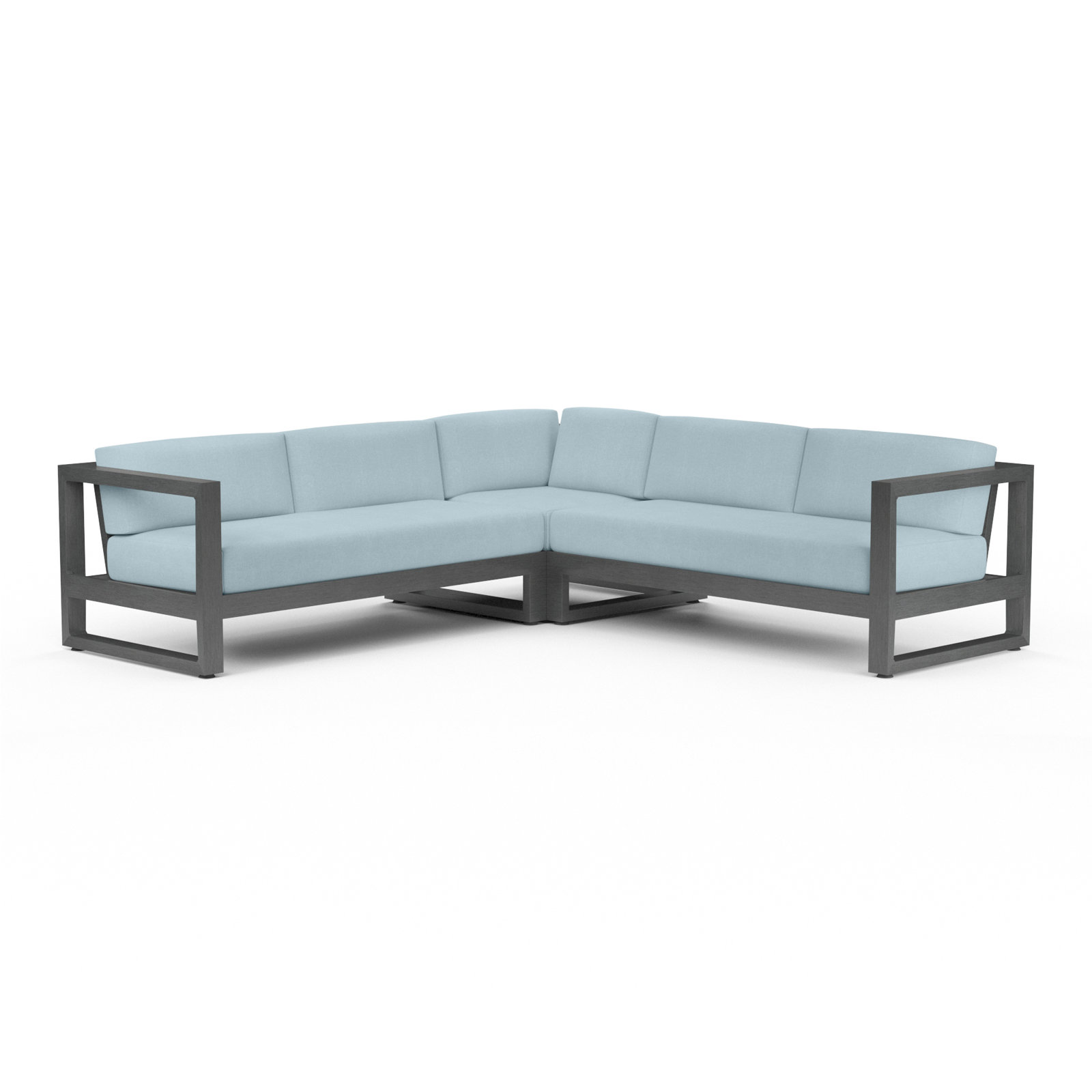 Georgie 96" Sunbrella® Patio Sectional, Canvas Skyline Sunbrella®
