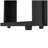 FM FURNITURE Modoc Bookcase In Melamine With Open Storage, Black-1279522973