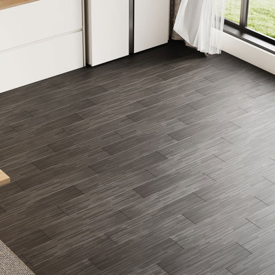 15.2x91.5 cm 36Pcs Self Adhesive PVC Flooring