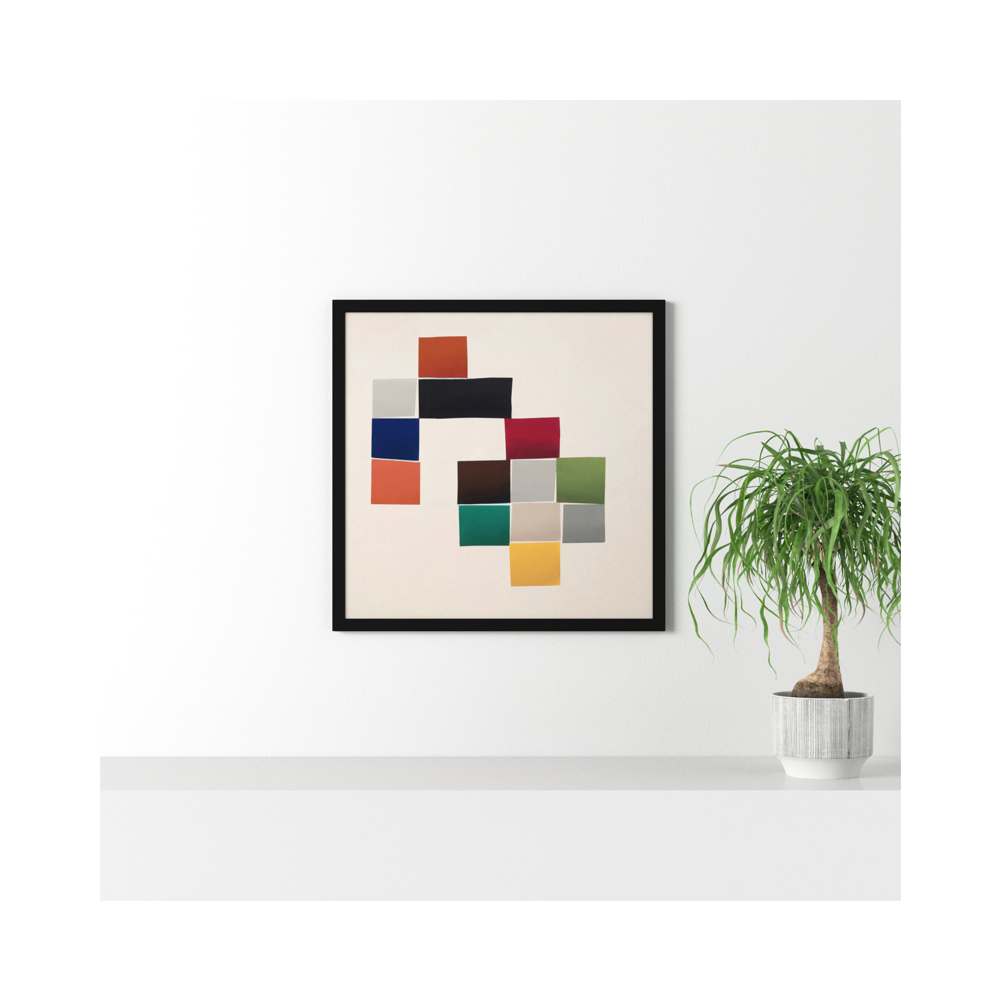 Jewels 3 by Lee Lessem, 30" W x 30" H, Black Framed