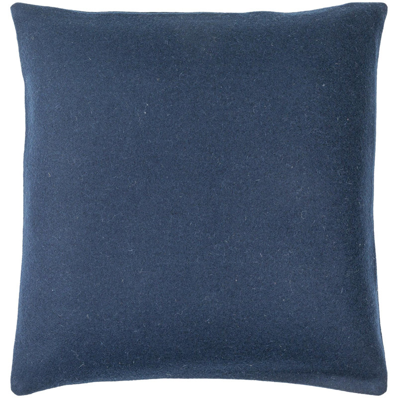 Coussin Alcona, 22 po x 22 po, Bleu foncé, Polyester/ Bourre en polyester