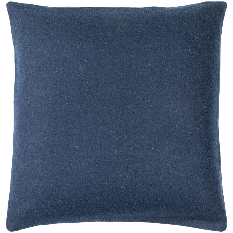 Coussin Alcona, 22 po x 22 po, Housse de coussin seulement - sans coussin, Bleu encre