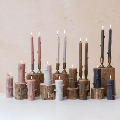Unscented Taper Candle