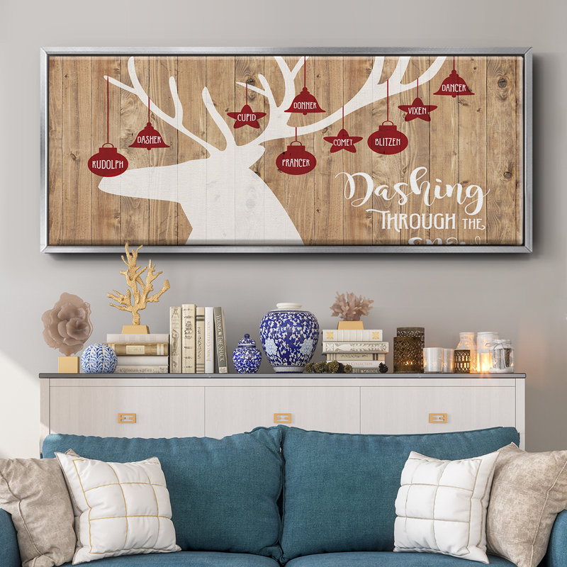 Dashing Through The Snow- Framed Canvas