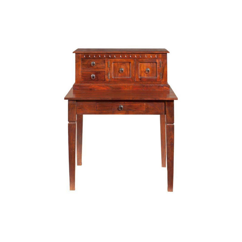 Oxford Solid Wood Writing Desk, Nougat