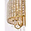 Lustre cylindrique unique à 4 lumières avec accents de cristal Armenio-386606035-386606034-387280258