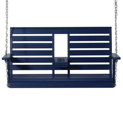 Poly 54" Porch Swing With Folding Cup Holder