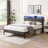Ilenas 42" Bed with RGB lighting and charging-24147305