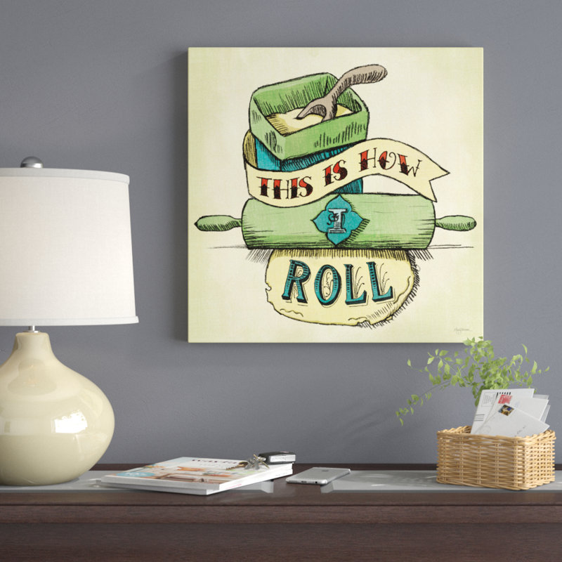 Retro Bakery Green III by Mary Urban - No Frame Painting on Canvas, 51cm H x 51cm W x 3.8cm D
