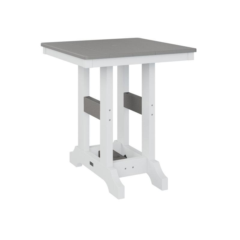 Table de salle à manger 28 po Berlin, H 35,5 po x l 28 po x P 28 po, Gris clair