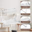 Ensemble de rangement sous-évier à 2 niveaux pour armoire de rangement coulissante blanche pour cuisine, salle de bain et buanderie