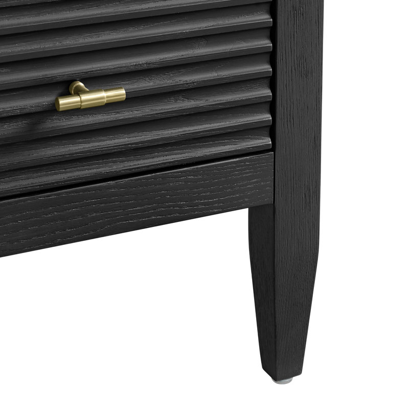 Myrrin 30" W Single Vanity, Carbon Oak, Phantome Eclos, 8" Widespread