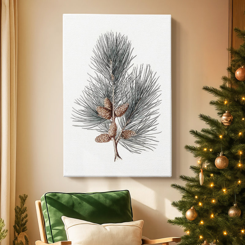 Frostlit Night Carol - Toile tendue avec châssis de qualité supérieure, H 27 po x l 18 po