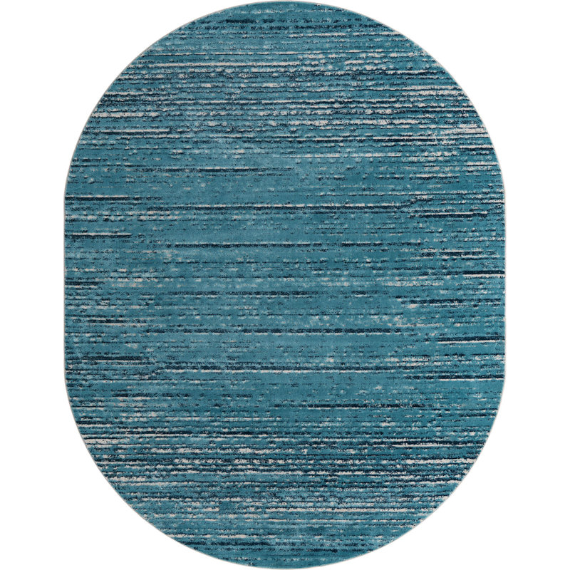 Abstract Indoor Rug, Oval 8' x 10'