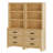 74" Tall Bookbookshelf, Large Farmhouse Bookcase With 3 Drawers Set Of 2, Wood Bookshelves Storage Cabinets For Living Room, Home Office, Library-1598846547