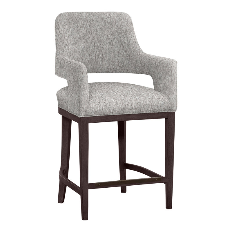 Tabouret de bar et de comptoir Josie, Montego Bay, Fumée 9508, Bar Stool (30.5” Seat Height)