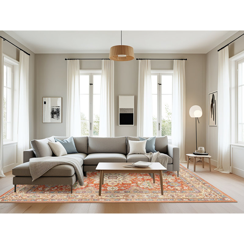 Hibriten Oriental Indoor Rug, Rectangle 8' x 12'